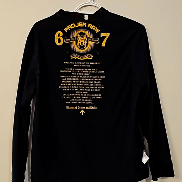 Vtg PROJEK RAW lostangel black medium - Picture 6 of 8